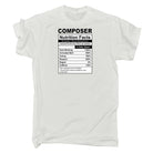 Composer Nutrition Facts - Mens Funny T-Shirt Tshirts - 123t Australia | Funny T-Shirts Mugs Novelty Gifts