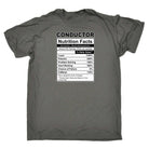 Conductor Nutrition Facts - Mens Funny T-Shirt Tshirts - 123t Australia | Funny T-Shirts Mugs Novelty Gifts