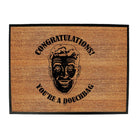 Congratulations Douchbag - Funny Novelty Doormat Man Cave Floor mat - 123t Australia | Funny T-Shirts Mugs Novelty Gifts
