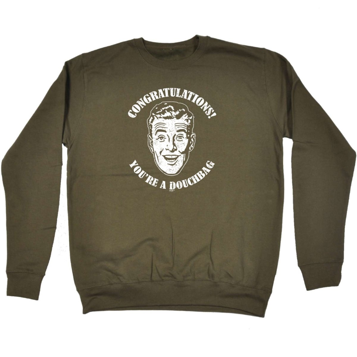 Congratulations Douchbag - Funny Novelty Sweatshirt - 123t Australia | Funny T-Shirts Mugs Novelty Gifts
