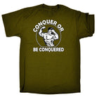 Conquer Or Be Conquered Gym Bodybuilding Weights - Mens Funny T-Shirt Tshirts Tee Shirt - 123t Australia | Funny T-Shirts Mugs Novelty Gifts