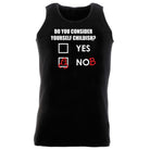 Consider Yourself Childish - Funny Novelty Vest Singlet Unisex Tank Top - 123t Australia | Funny T-Shirts Mugs Novelty Gifts