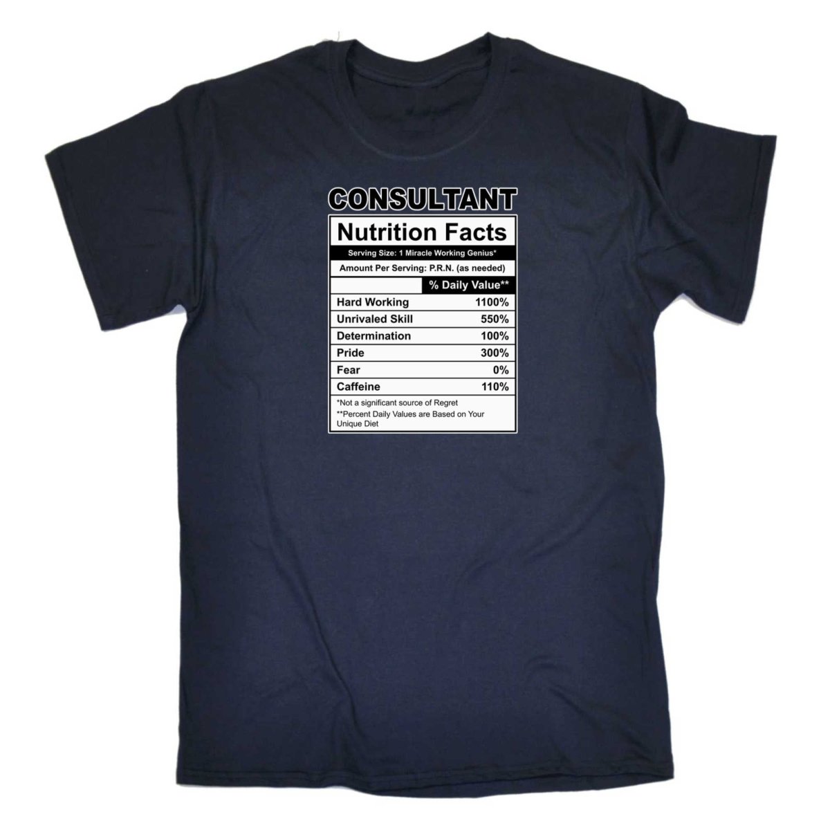 Consulatant Nutrition Facts - Mens Funny T-Shirt Tshirts - 123t Australia | Funny T-Shirts Mugs Novelty Gifts
