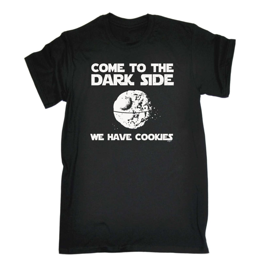 Cookies Come To The Dark Side - Mens Funny Novelty T-Shirt Tshirts BLACK T Shirt - 123t Australia | Funny T-Shirts Mugs Novelty Gifts