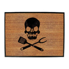 Cooking Skull Chef Kitchen - Funny Novelty Doormat Man Cave Floor mat - 123t Australia | Funny T-Shirts Mugs Novelty Gifts