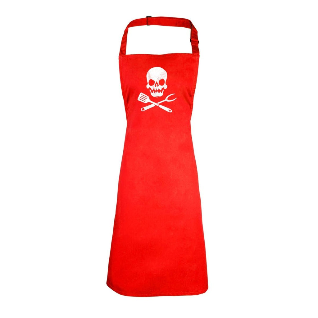 Cooking Skull Chef Kitchen - Funny Novelty Kitchen Adult Apron - 123t Australia | Funny T-Shirts Mugs Novelty Gifts