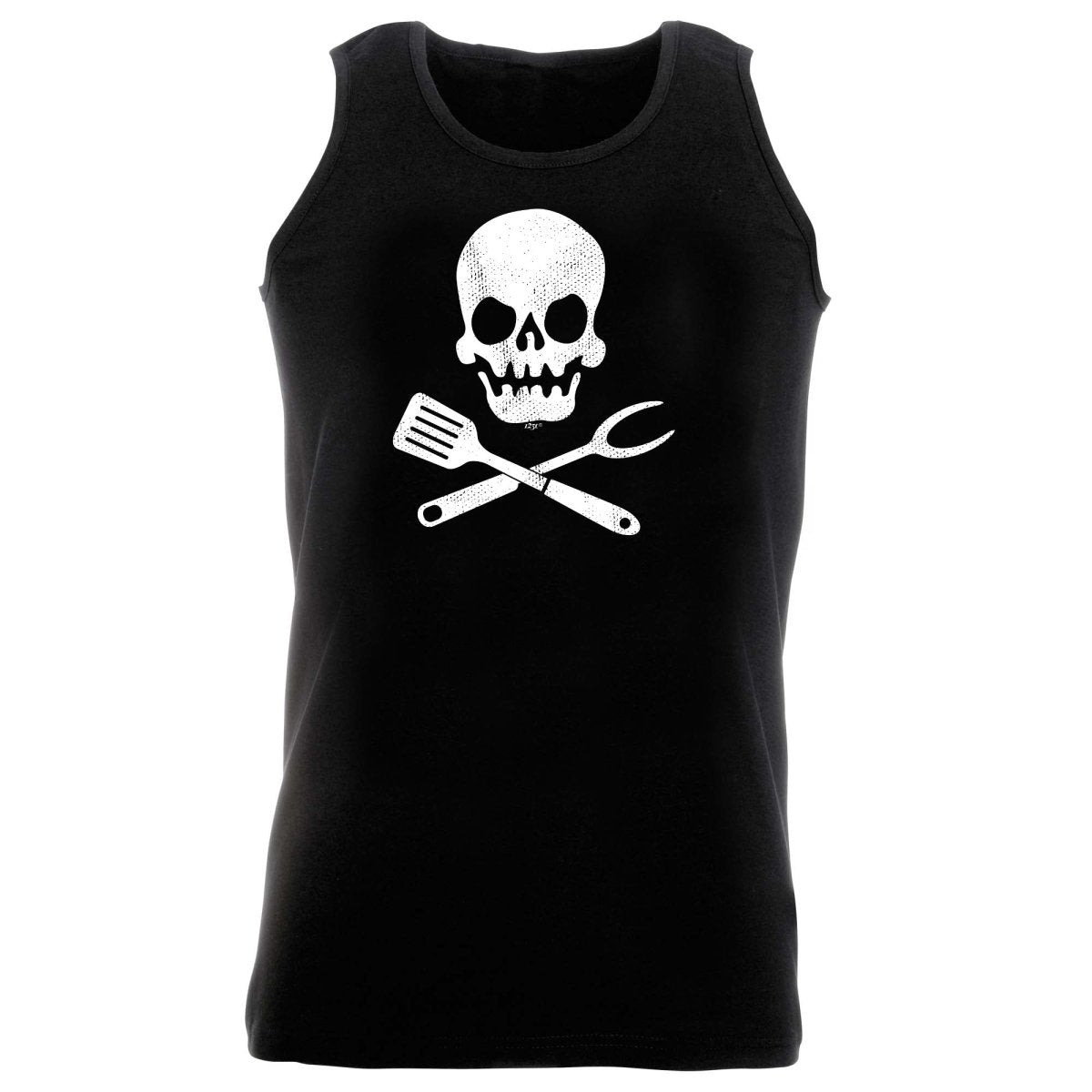Cooking Skull Chef Kitchen - Funny Novelty Vest Singlet Unisex Tank Top - 123t Australia | Funny T-Shirts Mugs Novelty Gifts