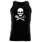 Cooking Skull Chef Kitchen - Funny Novelty Vest Singlet Unisex Tank Top - 123t Australia | Funny T-Shirts Mugs Novelty Gifts