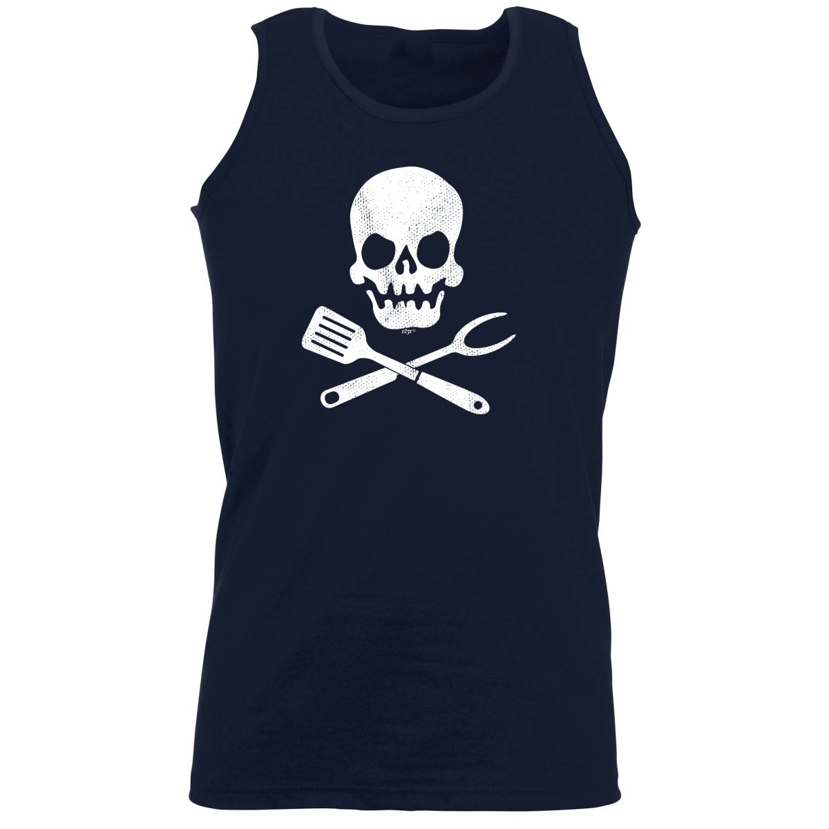 Cooking Skull Chef Kitchen - Funny Novelty Vest Singlet Unisex Tank Top - 123t Australia | Funny T-Shirts Mugs Novelty Gifts