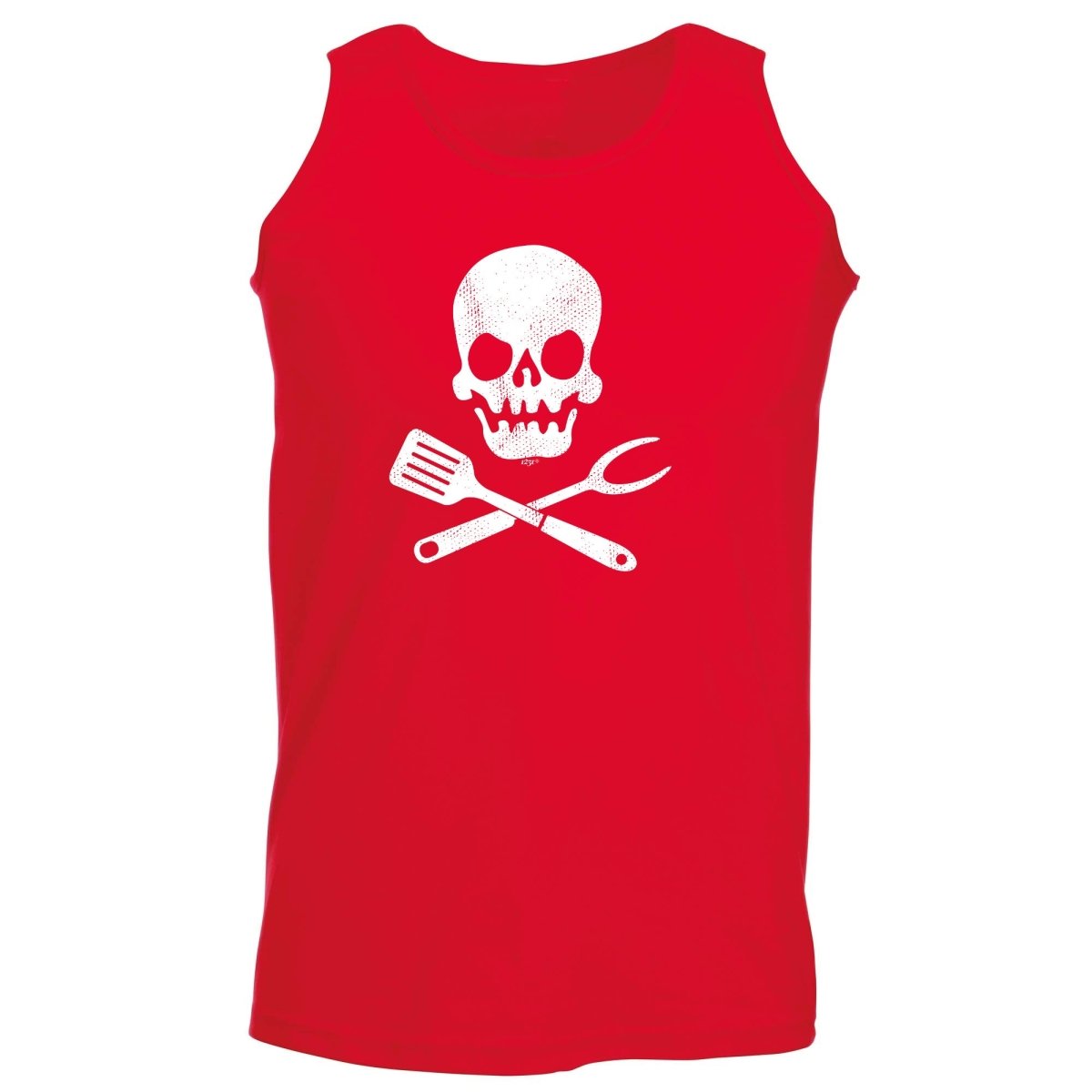 Cooking Skull Chef Kitchen - Funny Novelty Vest Singlet Unisex Tank Top - 123t Australia | Funny T-Shirts Mugs Novelty Gifts