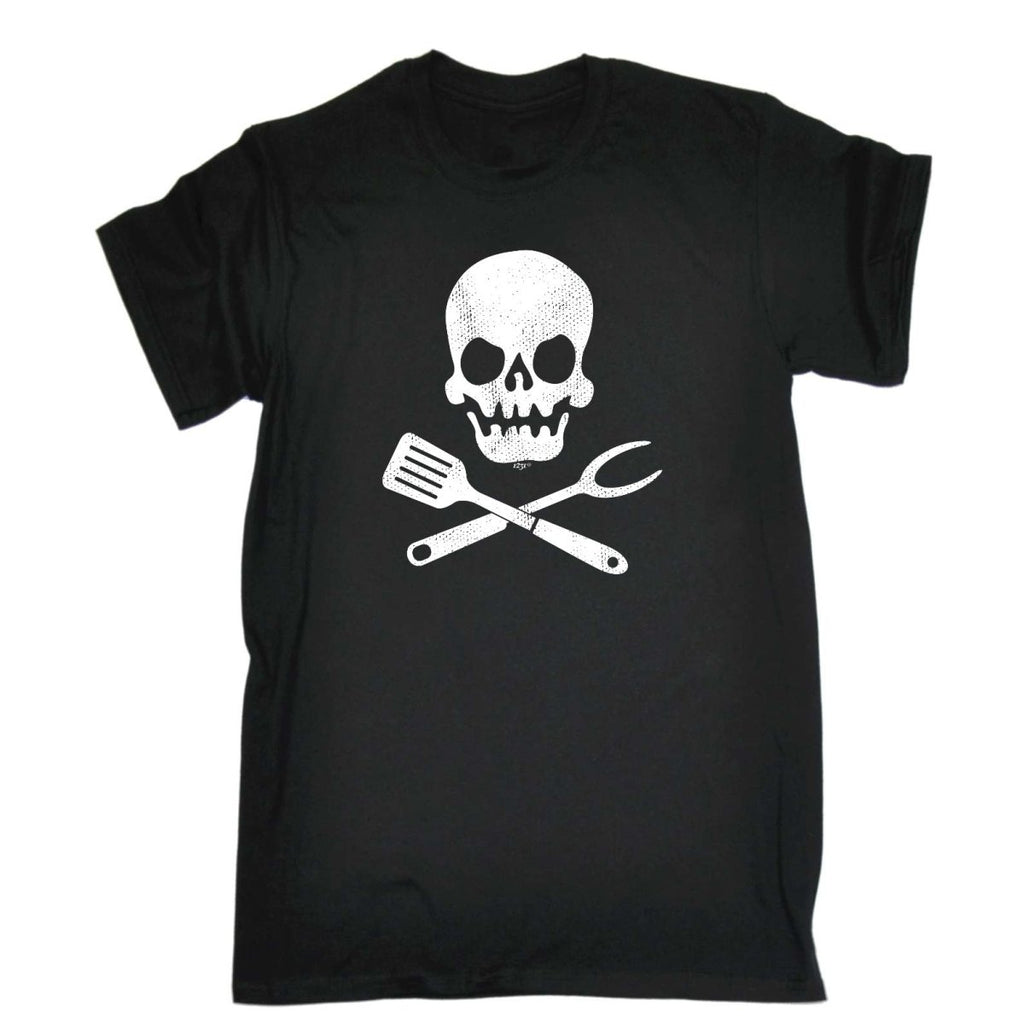 Cooking Skull Chef Kitchen - Mens Funny Novelty T-Shirt Tshirts BLACK T Shirt - 123t Australia | Funny T-Shirts Mugs Novelty Gifts