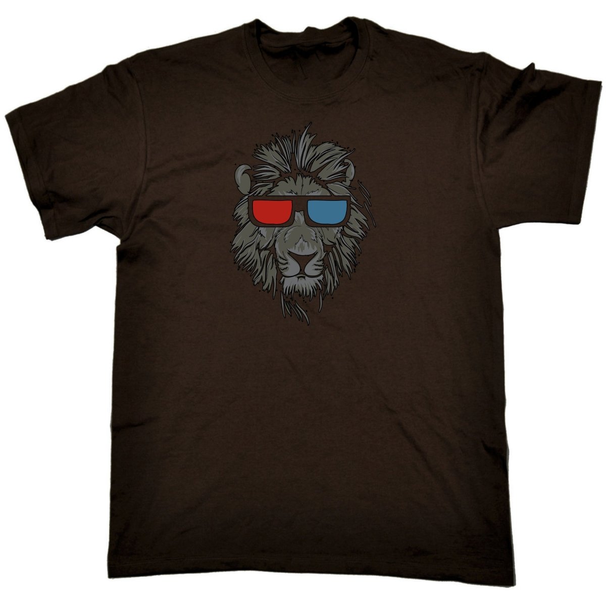 Cool Lion 3D Glasses Animal - Mens Funny T-Shirt Tshirts Tee Shirt - 123t Australia | Funny T-Shirts Mugs Novelty Gifts