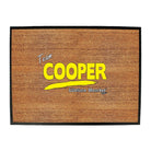 Cooper V1 Lifetime Member - Funny Novelty Doormat Man Cave Floor mat - 123t Australia | Funny T-Shirts Mugs Novelty Gifts