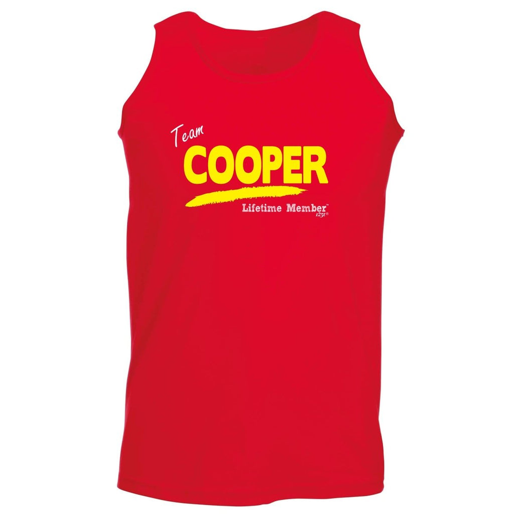 Cooper V1 Lifetime Member - Funny Novelty Vest Singlet Unisex Tank Top - 123t Australia | Funny T-Shirts Mugs Novelty Gifts