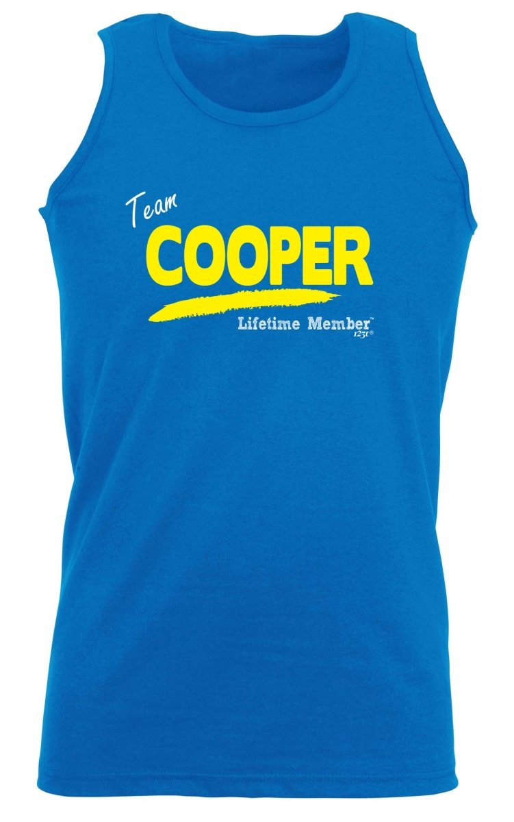 Cooper V1 Lifetime Member - Funny Novelty Vest Singlet Unisex Tank Top - 123t Australia | Funny T-Shirts Mugs Novelty Gifts