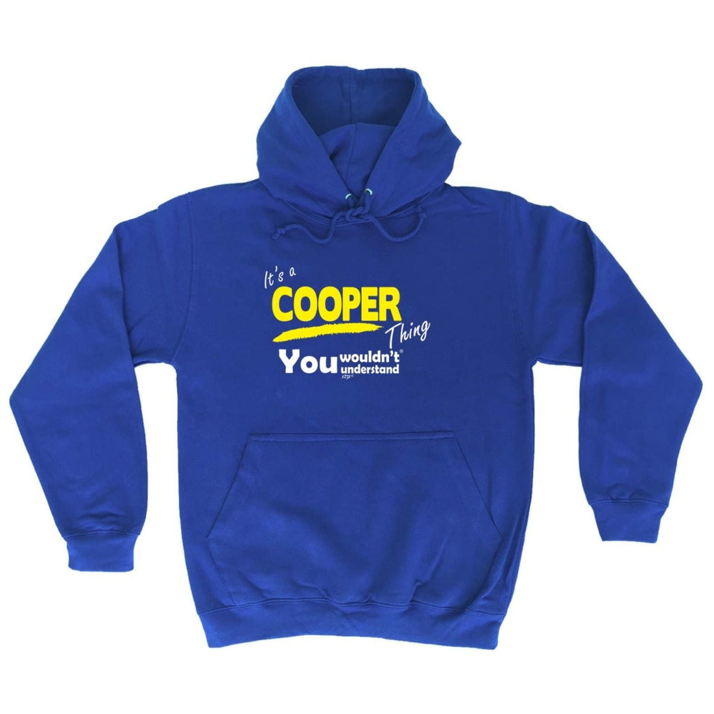 Cooper V1 Surname Thing - Funny Novelty Hoodies Hoodie - 123t Australia | Funny T-Shirts Mugs Novelty Gifts