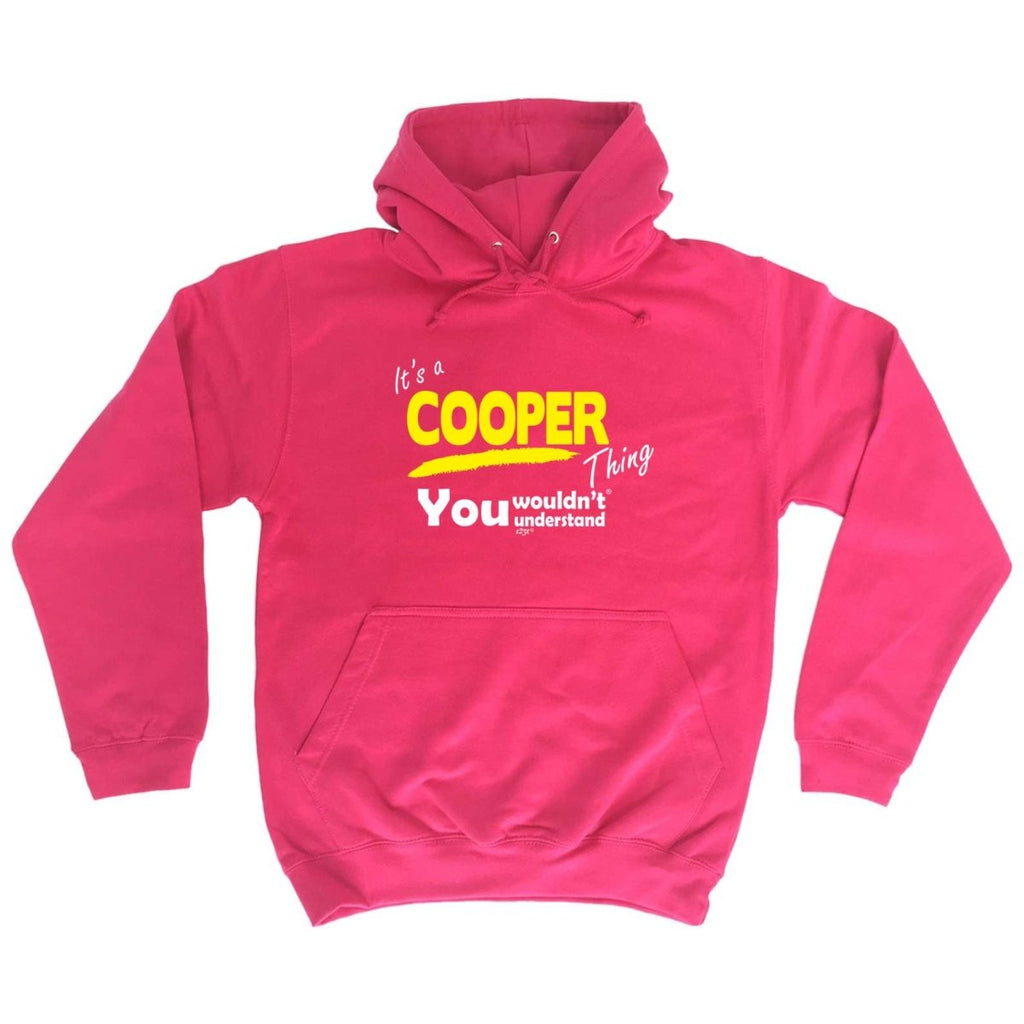 Cooper V1 Surname Thing - Funny Novelty Hoodies Hoodie - 123t Australia | Funny T-Shirts Mugs Novelty Gifts
