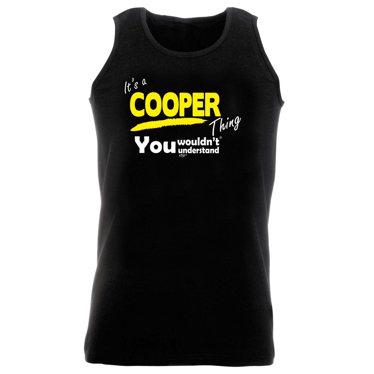 Cooper V1 Surname Thing - Funny Novelty Vest Singlet Unisex Tank Top - 123t Australia | Funny T-Shirts Mugs Novelty Gifts