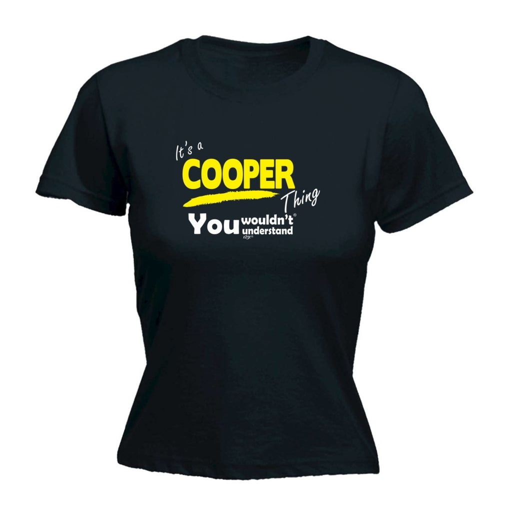 Cooper V1 Surname Thing - Funny Novelty Womens T-Shirt T Shirt Tshirt - 123t Australia | Funny T-Shirts Mugs Novelty Gifts