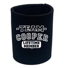 Cooper V2 Team Lifetime Member - Funny Novelty Stubby Holder - 123t Australia | Funny T-Shirts Mugs Novelty Gifts