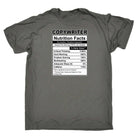Copywriter Nutrition Facts - Mens Funny T-Shirt Tshirts - 123t Australia | Funny T-Shirts Mugs Novelty Gifts