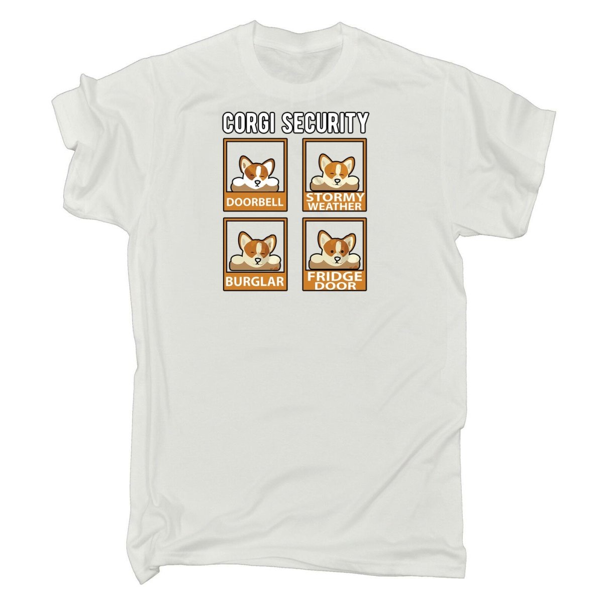 Corgi Security Dog Dogs - Mens Funny T-Shirt Tshirts - 123t Australia | Funny T-Shirts Mugs Novelty Gifts