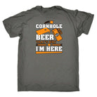 Cornhole And Beer Thats Why Im Here - Mens Funny T-Shirt Tshirts - 123t Australia | Funny T-Shirts Mugs Novelty Gifts