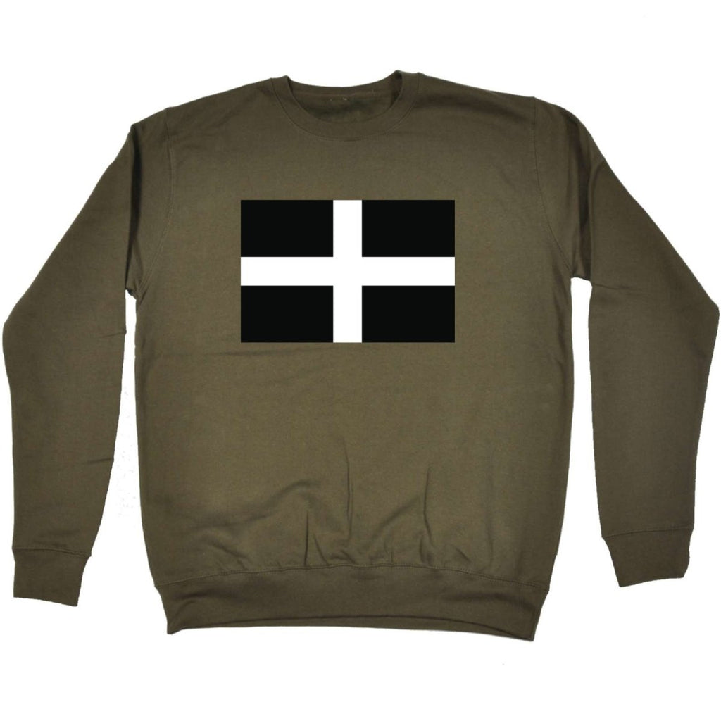 Cornwall Flag - Funny Novelty Sweatshirt - 123t Australia | Funny T-Shirts Mugs Novelty Gifts