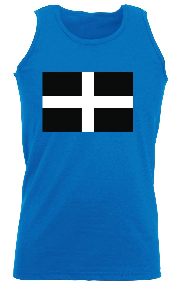 Cornwall Flag - Funny Novelty Vest Singlet Unisex Tank Top - 123t Australia | Funny T-Shirts Mugs Novelty Gifts