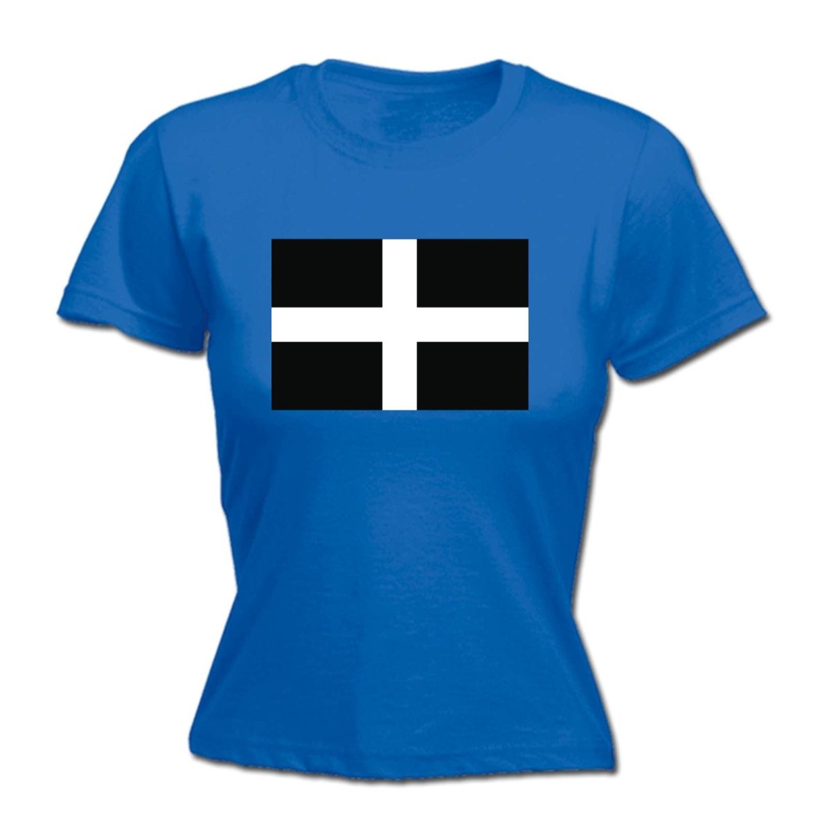 Cornwall Flag - Funny Novelty Womens T-Shirt T Shirt Tshirt - 123t Australia | Funny T-Shirts Mugs Novelty Gifts