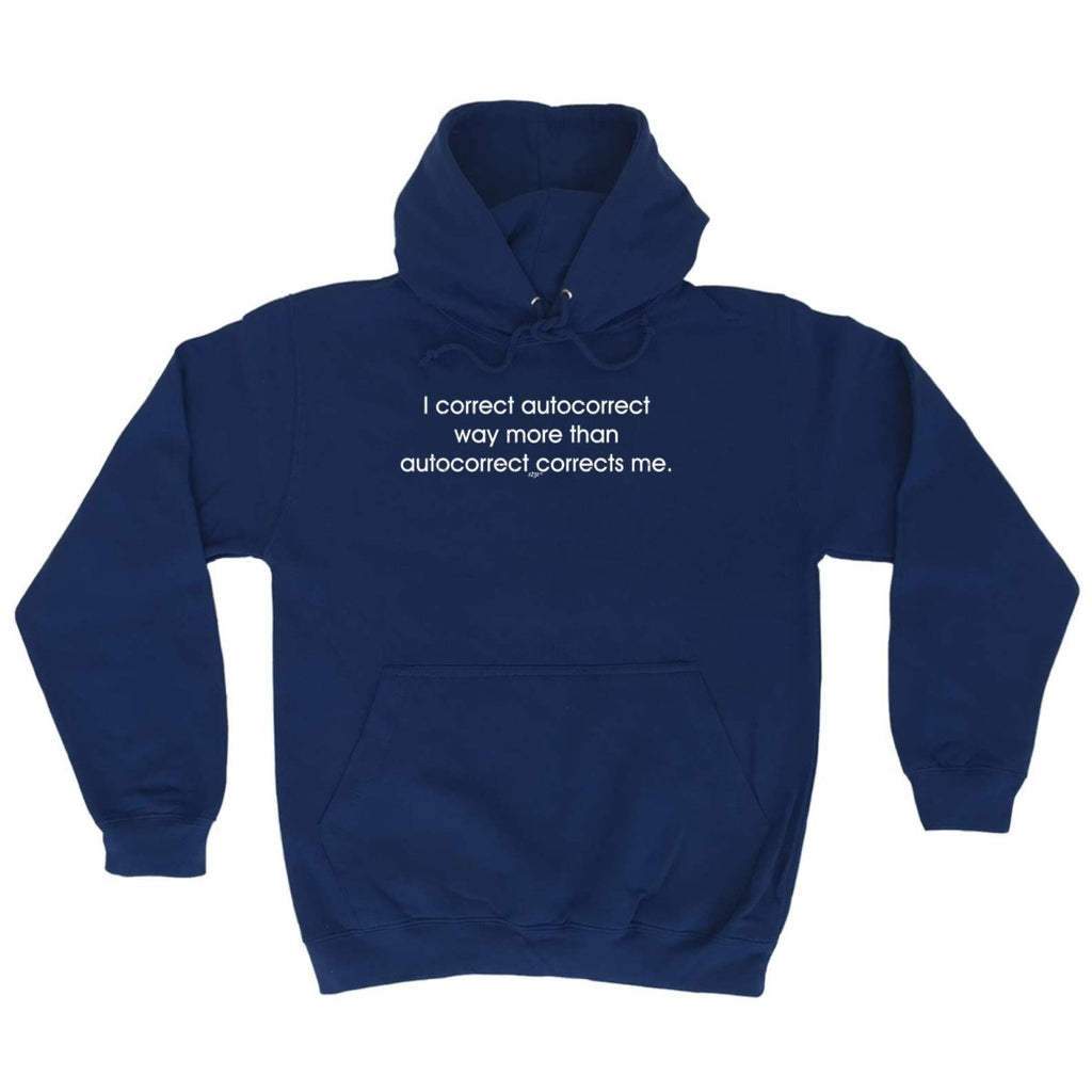 Correct Autocorrect Way More - Funny Novelty Hoodies Hoodie - 123t Australia | Funny T-Shirts Mugs Novelty Gifts