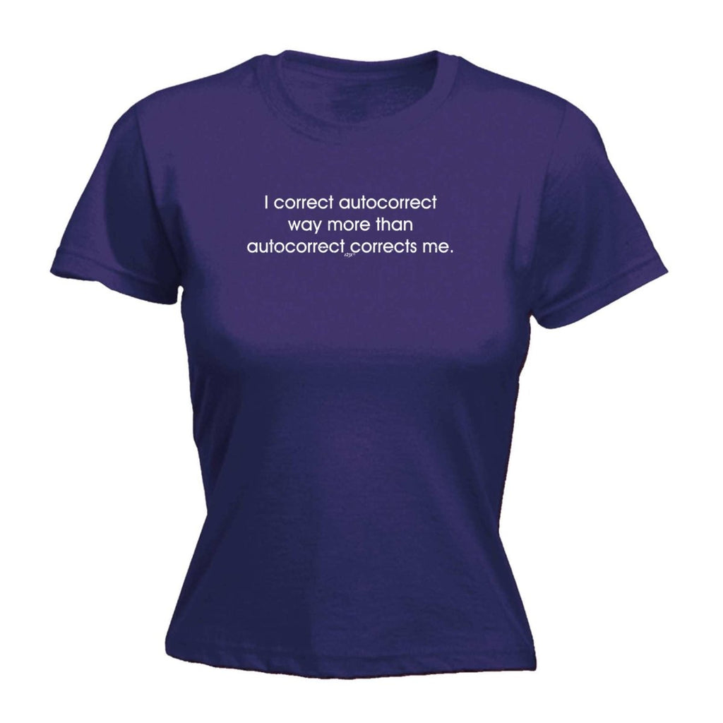 Correct Autocorrect Way More - Funny Novelty Womens T-Shirt T Shirt Tshirt - 123t Australia | Funny T-Shirts Mugs Novelty Gifts