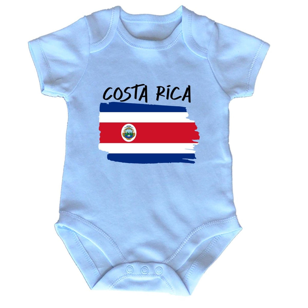 Costa Rica (State) Country Flag Nationality - Babygrow Baby - 123t Australia | Funny T-Shirts Mugs Novelty Gifts