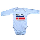 Costa Rica (State) Country Flag Nationality - Babygrow Baby - 123t Australia | Funny T-Shirts Mugs Novelty Gifts