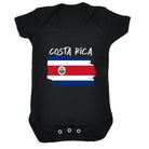 Costa Rica (State) Country Flag Nationality - Babygrow Baby - 123t Australia | Funny T-Shirts Mugs Novelty Gifts