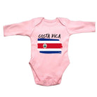 Costa Rica (State) Country Flag Nationality - Babygrow Baby - 123t Australia | Funny T-Shirts Mugs Novelty Gifts