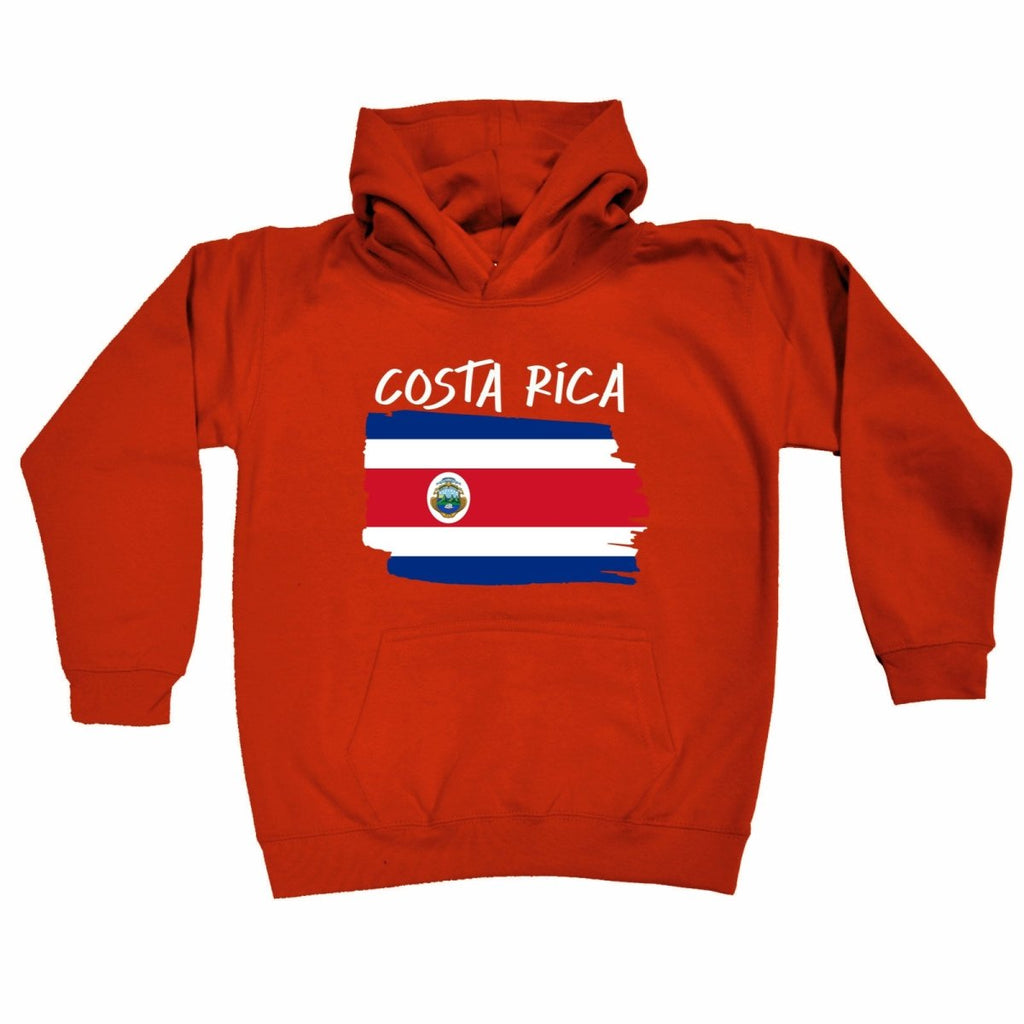 Costa Rica (State) Country Flag Nationality - Kids Children Hoodie - 123t Australia | Funny T-Shirts Mugs Novelty Gifts