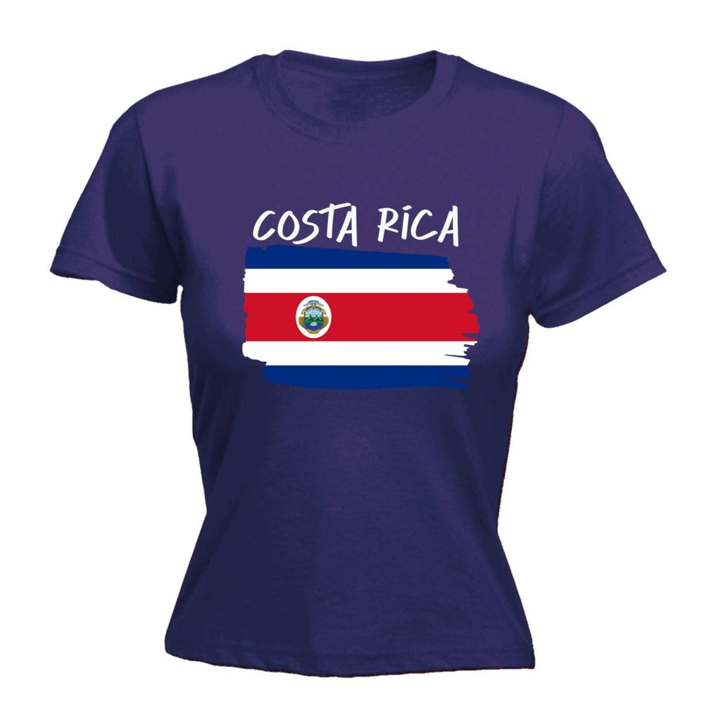 Costa Rica (State) Country Flag Nationality - Womens T-Shirt T Shirt Tshirt - 123t Australia | Funny T-Shirts Mugs Novelty Gifts