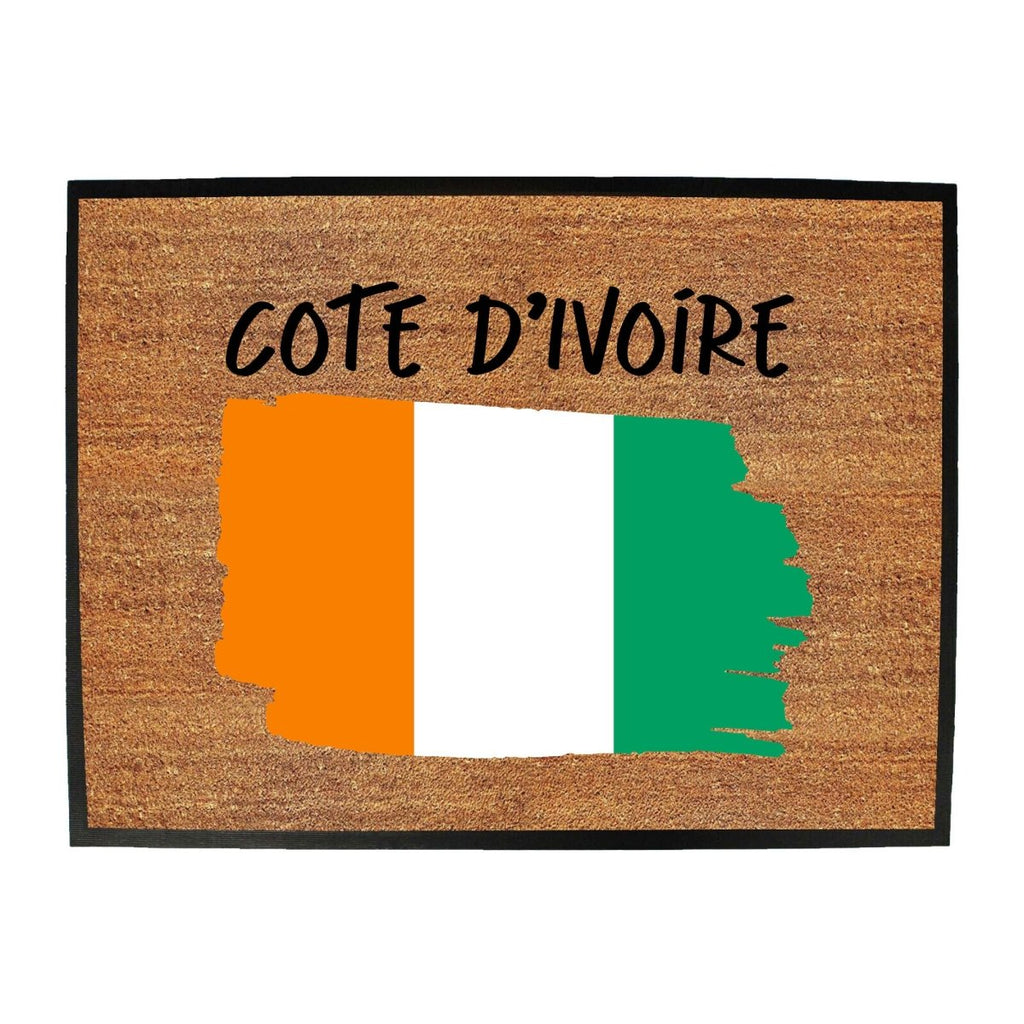 Cote Divoire Country Flag Nationality - Novelty Doormat - 123t Australia | Funny T-Shirts Mugs Novelty Gifts