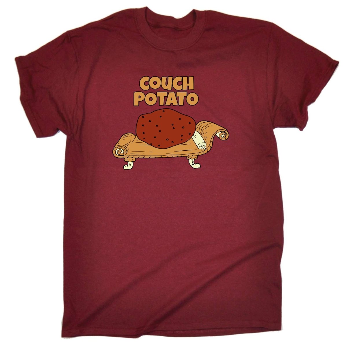 Couch Potato - Mens Funny T-Shirt Tshirts Tee Shirt - 123t Australia | Funny T-Shirts Mugs Novelty Gifts