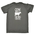 Cow Jokes Herd Them All - Mens Funny T-Shirt Tshirts Tee Shirt - 123t Australia | Funny T-Shirts Mugs Novelty Gifts