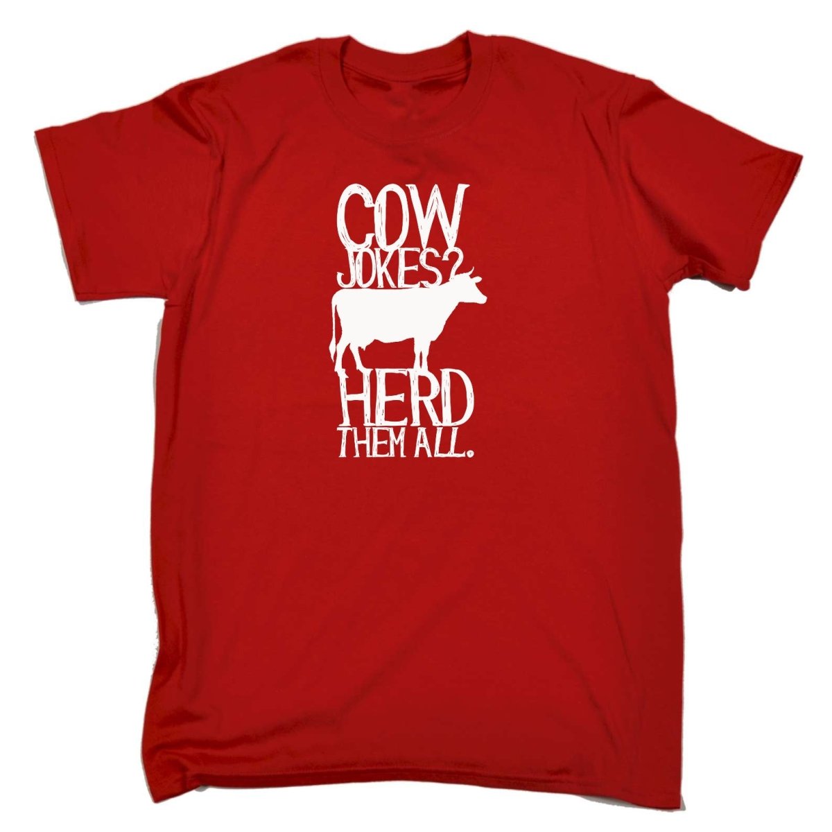 Cow Jokes Herd Them All - Mens Funny T-Shirt Tshirts Tee Shirt - 123t Australia | Funny T-Shirts Mugs Novelty Gifts