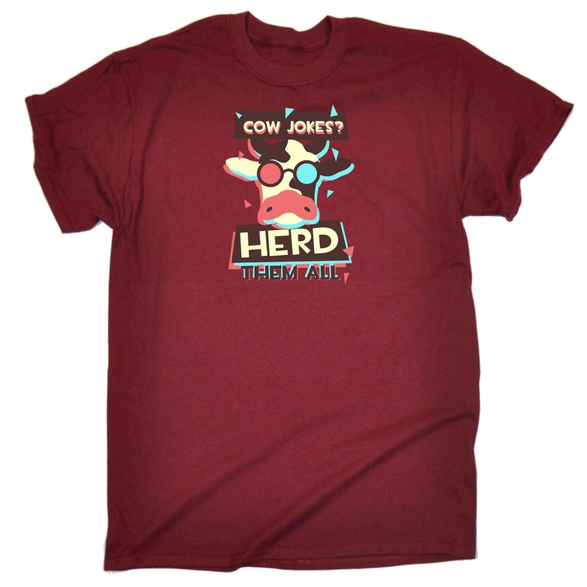 Cow Jokes Herd Them All V2 - Mens Funny T-Shirt Tshirts - 123t Australia | Funny T-Shirts Mugs Novelty Gifts