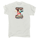 Cow Jokes Herd Them All V2 - Mens Funny T-Shirt Tshirts - 123t Australia | Funny T-Shirts Mugs Novelty Gifts