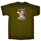 Cow Jokes Herd Them All V2 - Mens Funny T-Shirt Tshirts - 123t Australia | Funny T-Shirts Mugs Novelty Gifts