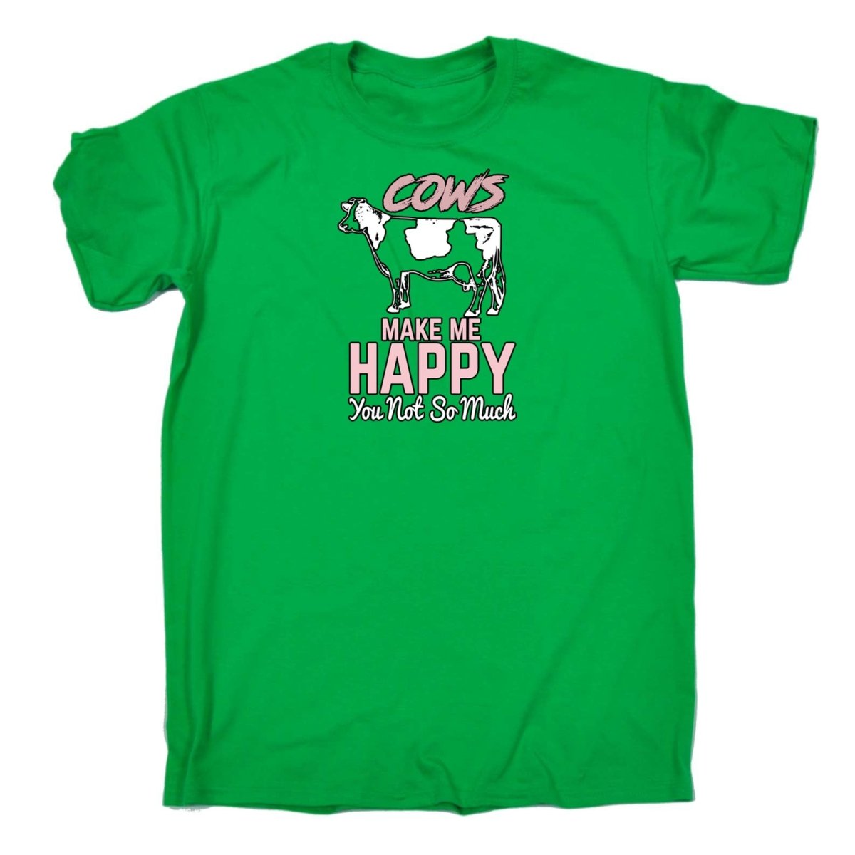 Cows Make Me Happy You Not So Much - Mens Funny T-Shirt Tshirts - 123t Australia | Funny T-Shirts Mugs Novelty Gifts