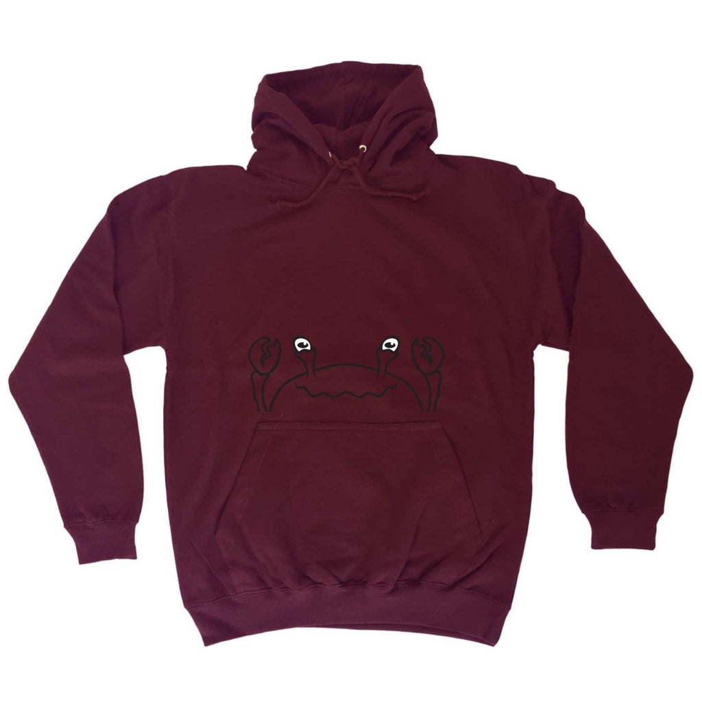 Crab Animal Face Ani Mates - Funny Novelty Hoodies Hoodie - 123t Australia | Funny T-Shirts Mugs Novelty Gifts
