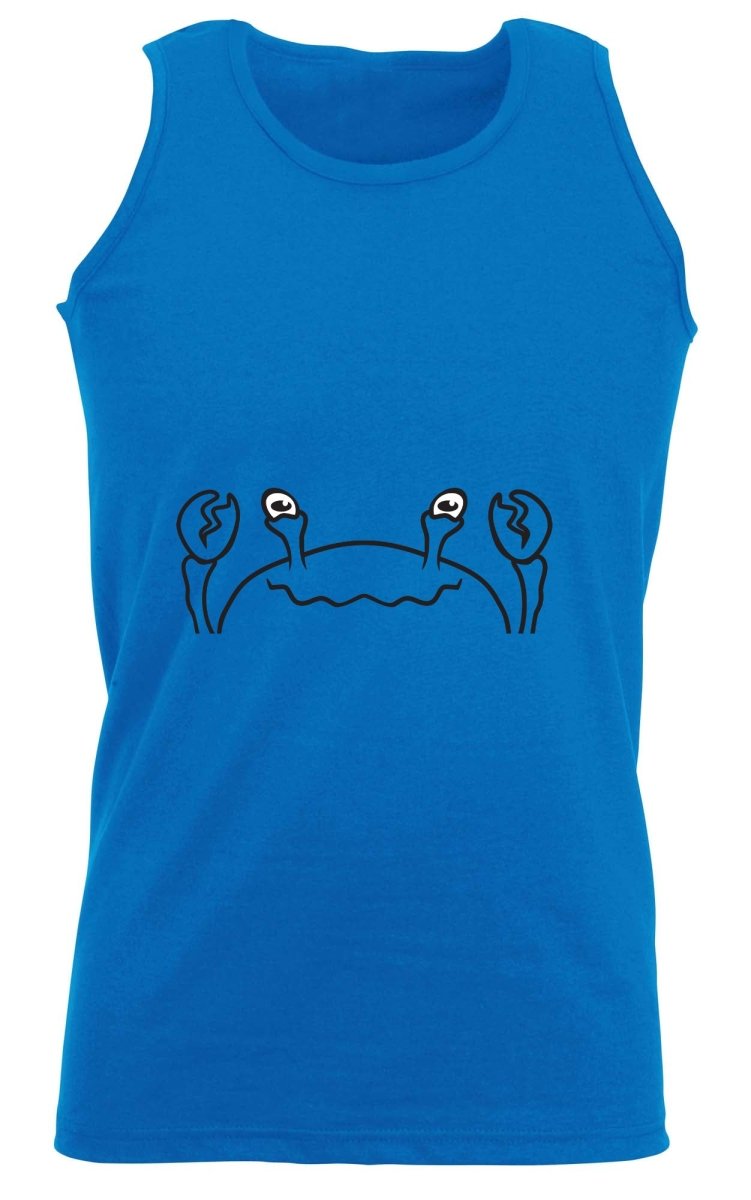 Crab Animal Face Ani Mates - Funny Novelty Vest Singlet Unisex Tank Top - 123t Australia | Funny T-Shirts Mugs Novelty Gifts