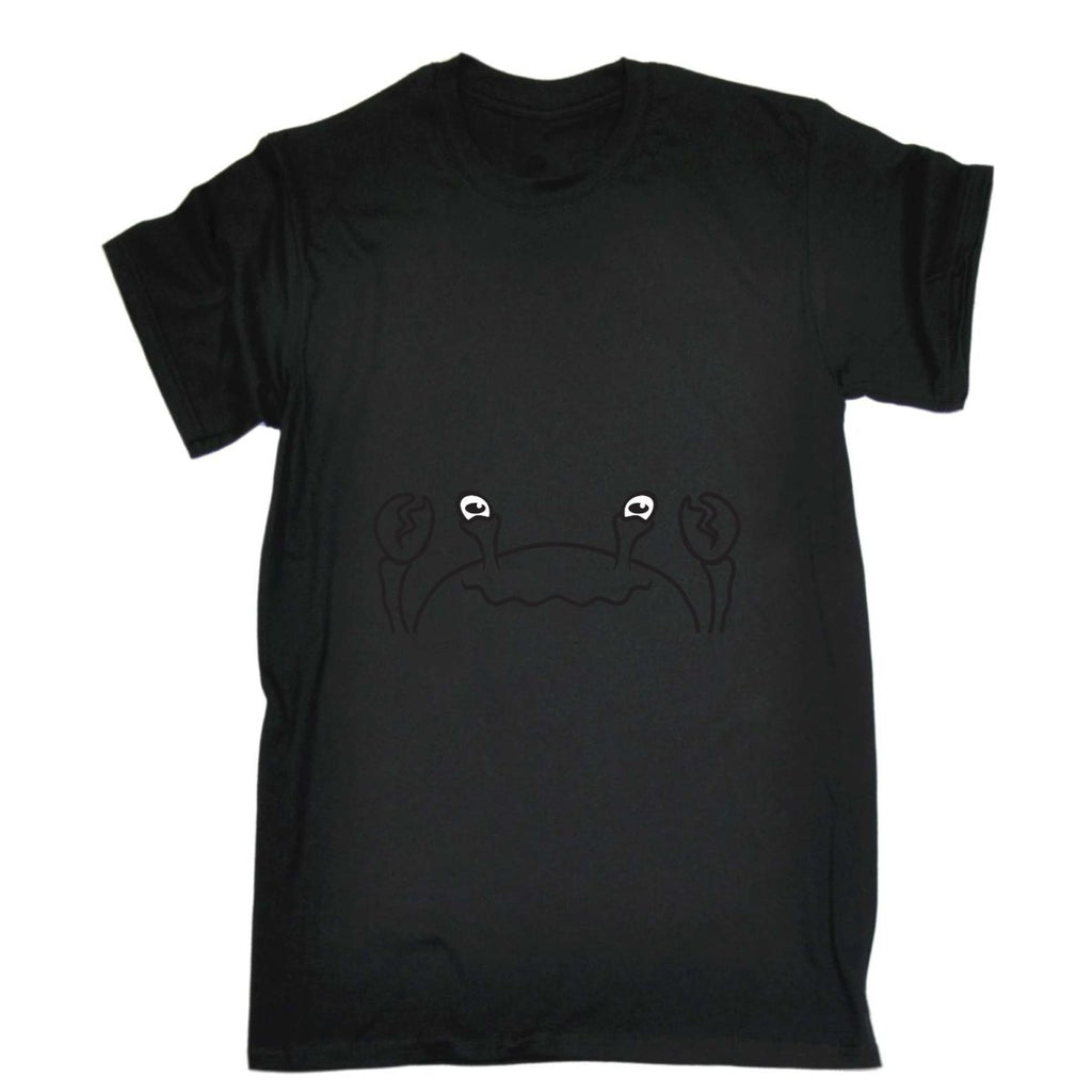 Crab Animal Face Ani Mates - Mens Funny Novelty T-Shirt Tshirts BLACK T Shirt - 123t Australia | Funny T-Shirts Mugs Novelty Gifts