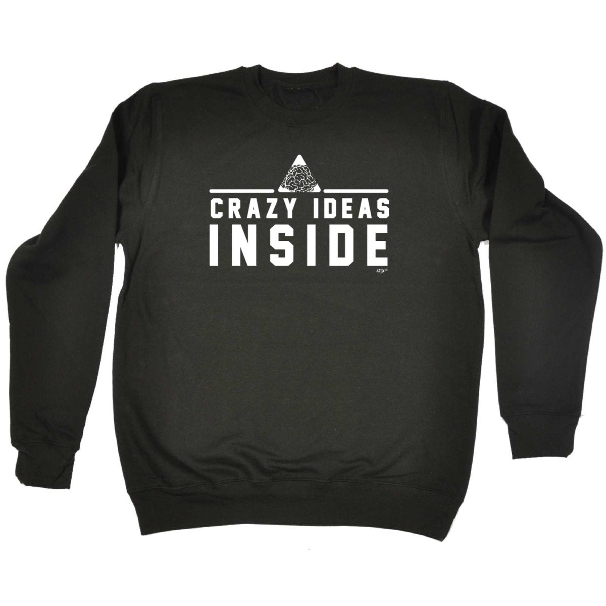 Crazy Ideas Inside - Funny Novelty Sweatshirt - 123t Australia | Funny T-Shirts Mugs Novelty Gifts